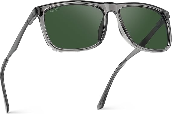 Men's Polarized Flat Top Square Sunglasses