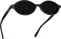 Women’s Trendy Oval Sunglasses: Small Retro Frame, 90s Y2K Style, Perfect for Everyday Wear