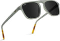 Polarized Modern Aviator One-Bridge Square Mens Sunglasses