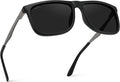 Men's Polarized Flat Top Square Sunglasses